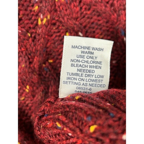 New St Johns Bay Women Sz XXL Maroon Red Sweater Short Dolman Sleeve Pullover E4 - Picture 12 of 12